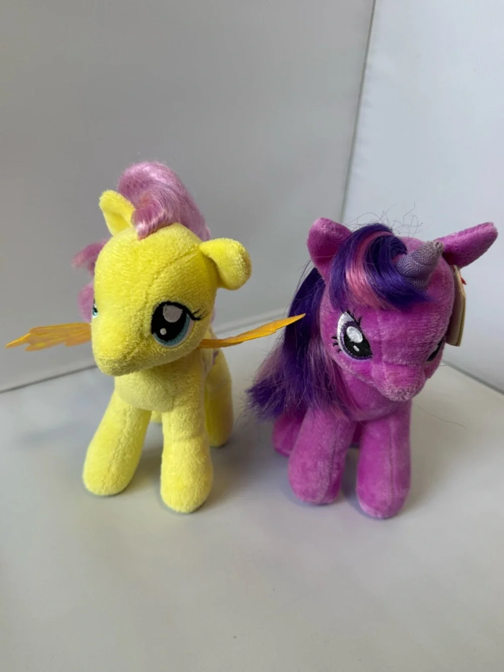 My Little Pony Ty Beanie Baby Lot of 2 - Fluttershy & Twilight Sparkle 2014 - Picture 2 of 12